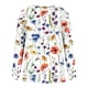 thumbnail image 3 of ICHUANYI Clearance Women's Fashion Printed Loose T-shirt Long Sleeves Blouse Round Neck Casual Tops Sweatshirt ICHUANYI "ICHUANYI", 3 of 4