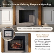 Modern Ember Uptown 23 inch Smart Electric Fireplace Insert - Black
