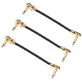 thumbnail image 1 of SEWACC Bass Guitar Accessories 3Pack Right to Right Instrument Cable with Double Shielding 5 9in, 1 of 4