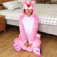 thumbnail image 3 of Conjuntos de pijamas de unicornio para mujer, ropa de dormir de franela con animales bonitos, camisón de Tigre y gato para invierno, 3 of 5