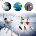thumbnail image 3 of 10/Pack Fishing Lures Spinnerbait for Hard Metal Spinner Baits Kit with Tackle Box for Beginners and Experienced, 3 of 7
