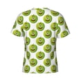 thumbnail image 6 of Vsdgher Happy Fruit Print Men's Dry Fit Mesh Athletic Shirts Moisture Wicking Tennis T-Shirt Tops, 6 of 9