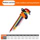 thumbnail image 5 of 9pcs Colorido Allen Llavero llave fijado Home Car Repairing Bicycle Hand Spanner Herramienta JShteea Para estrenar, 5 of 9