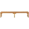 thumbnail image 3 of Teak Wood Santa Monica Backless Outdoor Patio & Garden Bench, 10 foot, 3 of 5