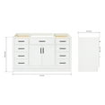 thumbnail image 3 of Ariel Hepburn 54 In. Single Sink Base Cabinet In White, 3 of 10