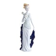 thumbnail image 4 of Figura de dama de cerámica para niña, artesanía, arte de entrada, mesa, colección, escultura Estilo B, 4 of 8