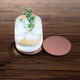 thumbnail image 3 of WIRESTER Round Neoprene Car Coaster for Drinks, Set of 2pcs, Solid Rose Gold, 3 of 6