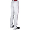 thumbnail image 4 of Pantalones de Béisbol para Niños Rawlings Blanco y Rojo, Talla Juvenil Grande, 4 of 5