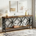 thumbnail image 6 of Tribesigns 70.9" Industrial Long Console Table, Narrow Sofa Table Behind Couch, Entrance Console Table with Storage for Hallway, Living Room, Entryway, 6 of 8