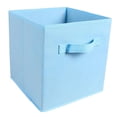 thumbnail image 3 of Cubo de almacenamiento de tela, cesta plegable para zapatos, organizador de ropa sucia, para armario, zona de lavandería, estantes, escritorio, sala azul, 3 of 9