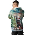 thumbnail image 5 of Merry Christmas Santa Reindeer Antlers French Bulldog Sleigh Xmas Winter Holiday All Over Print 3D Hoodie Unisex Merch Hoodies Dog Lover Gifts - 00023, 5 of 6