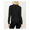 thumbnail image 2 of MAISON JULES Womens Black Ruffled Sweater XXS, 2 of 2