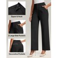thumbnail image 6 of Womens Dress Pants Wide Leg Stretchy Work Pants Women High Waisted Business Casual Trousers Slacks with Pockets, 6 of 6
