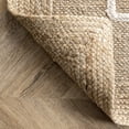 thumbnail image 3 of Rugs USA Elemore Geometric Jute Area Rug, 5' x 8', Elemore Ivory, 3 of 9