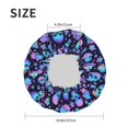 thumbnail image 4 of KLL Skull flower funny Pattern Shower Cap & Bath Cap for Women,Reversible Oversized Waterproof Shower Caps for all Hair Lengths,Elastic Reusable Bathing Hair Cap, 4 of 6