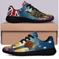 thumbnail image 3 of Anzac Day Animals in War Purple Poppy AuStalian Shoes Sneakers Black Size 10.5, 3 of 7