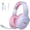Pink-, variant on Froura 2.4GHz Wireless Gaming Headset for PS5/PS4, Mac, Switch, Bluetooth 5.4 Gaming Headphones with Noise Canceling Mic, 45H Battery, RGB, Type-C, 20ms Latency, 50mm Drivers - Black