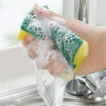 thumbnail image 6 of GFHFHITJ Heavy Duty Scrub Sponge-10 Count,Cleaning Sponge, Kitchen Dish Sponge, Effortless Cleaning Eco Scrub Pads for Dishes,Pots,Pans All At Once, 6 of 9
