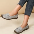 thumbnail image 5 of Eltusu Women Loafer Flat Shoes, Breathable No Slip Comfy Round Toe Dress Shoes Gray Size 9, 5 of 7