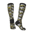thumbnail image 5 of Lsque White Retro Off-Road Vehicle Printed Crew Socks Men's Women's LightWeight Thin Casual Calf Socks ,Knee High Socks,Cotton Socks, 5 of 9