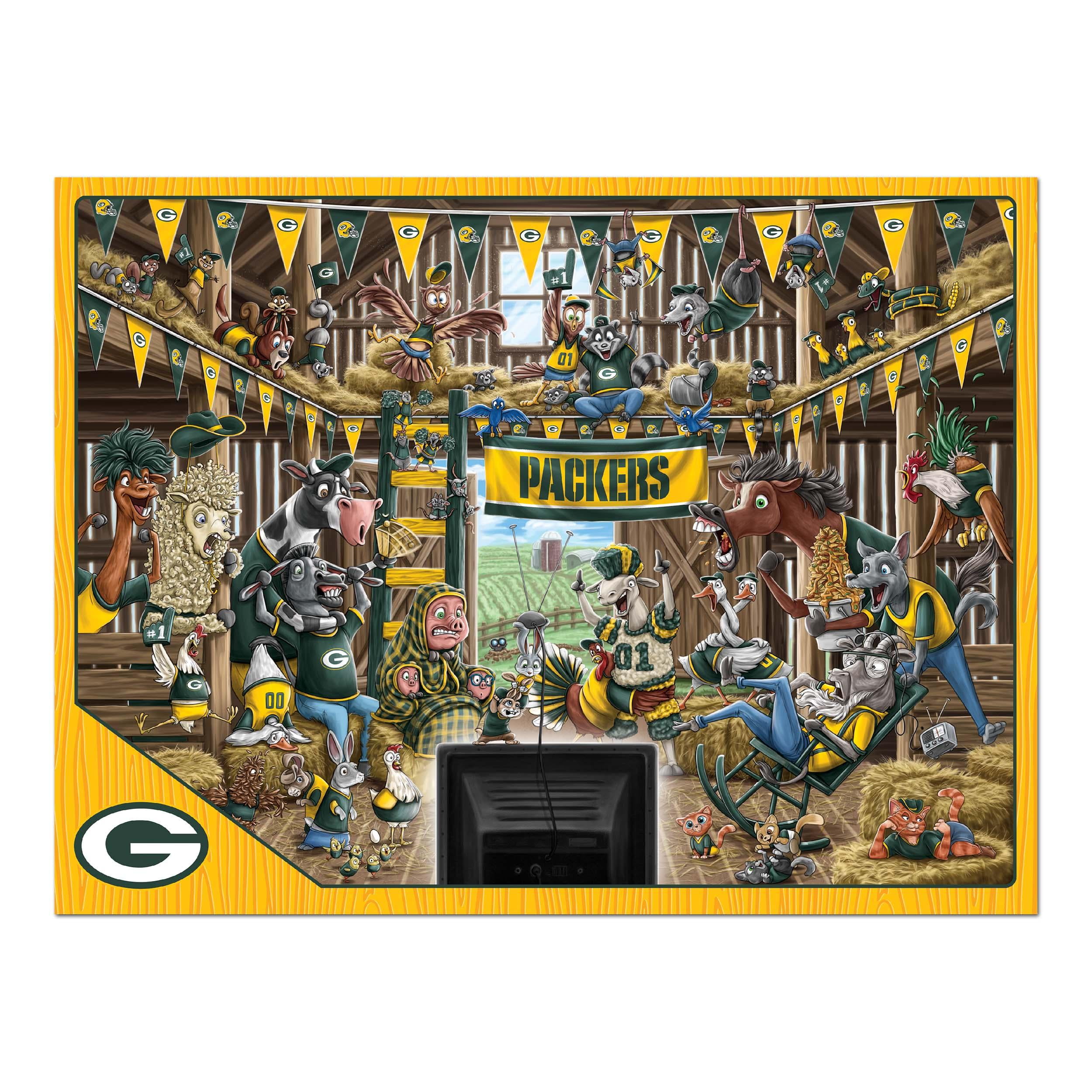 YouTheFan NFL Green Bay Packers Barnyard Fans Puzzle - 500 Piece