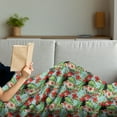 thumbnail image 3 of Exotic Soft Flannel Fleece Throw Blanket, Tropical Illustration of Hibiscus Flowers and Leaves with Parrot and Toucan Birds, Cozy Plush for Indoor and Outdoor Use, 50" x 70", Multicolor, by Ambesonne, 3 of 5