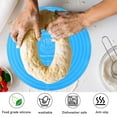 thumbnail image 4 of Silicone Baking Mat with Measurements for Cake Turntable Stand Trianu Non-Stick Heat Resistant Pastry Baking Sheet, Blue, 4 of 7