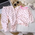 thumbnail image 7 of TOWED22 Toddler Pajamas Boys Girls Pyjamas 2pcs Long Sleeves Pjs Sets for Kids Fall Winter Sleepwears 3 6 9 12 18 24 Months 2 3 4 5 6 7 8 9 Years(Pink,3-4 Y), 7 of 7