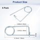thumbnail image 3 of Uxcell 6-Pack Pin de Seguridad en Forma de Broche, Pines de Acero de Resorte M4x63mm, Sujetadores de Broche de Bloqueo Rápido, Clips Retenedores Pesados, 3 of 7