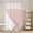 Pink, White, variant on Black Botanical No Hook Shower Curtain with Snap in Liner, Waterproof Fabric Shower Curtains, Vintage Floral Plants Branch Shower Curtain Set Top See Through for Bathroom 72"x78"