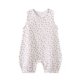 thumbnail image 3 of THDHVS Toddler Girl Outfits,Floral Print Sleeveless Muslin Romper for Baby Girl Summer Sleepwear Loungewear and Home Comfortable Wear,Baby Girl Clothes 6-9 Months, 3 of 6