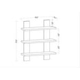 thumbnail image 7 of Ada Home Decor Furniture 19.7" 3 Tier White Waco Modern Wall Shelf, 7 of 7