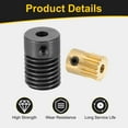 thumbnail image 3 of Worm Gear Set 0.5 Module 15:1 Reduction Rate(Gear-3mm Bore, Rod 4mm Bore), 3 of 6