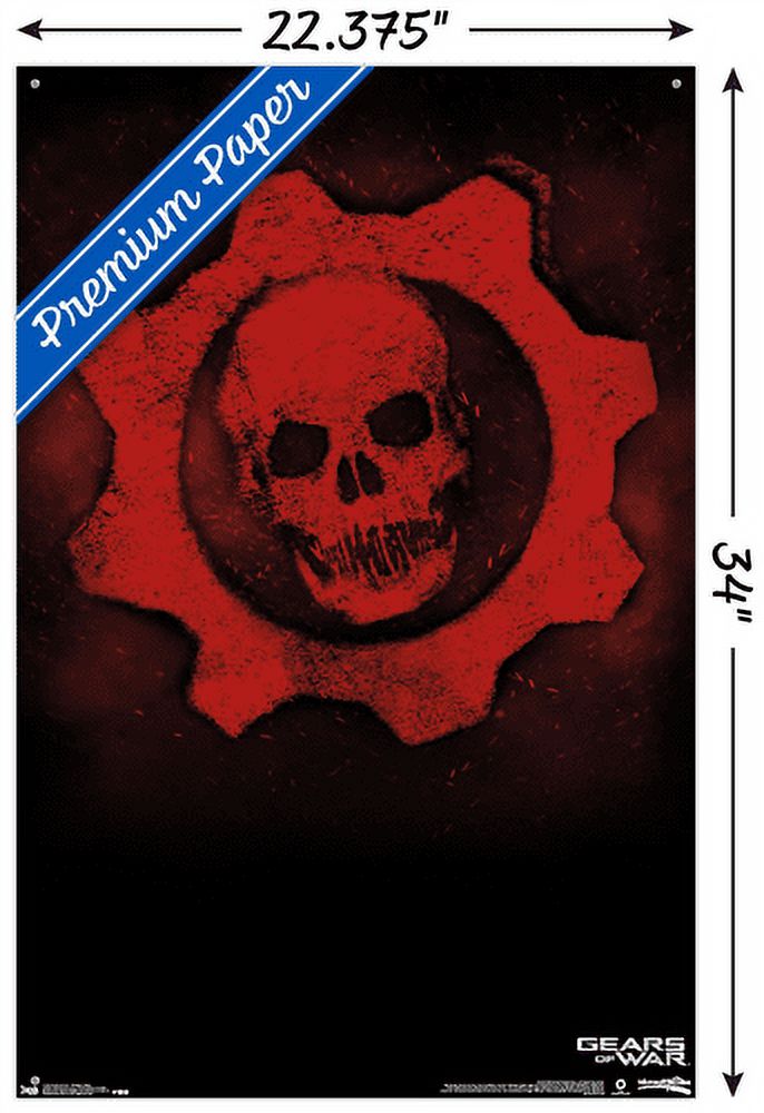 Gears of War - Crimson Omen Wall Poster with Push Pins, 22.375" x 34"