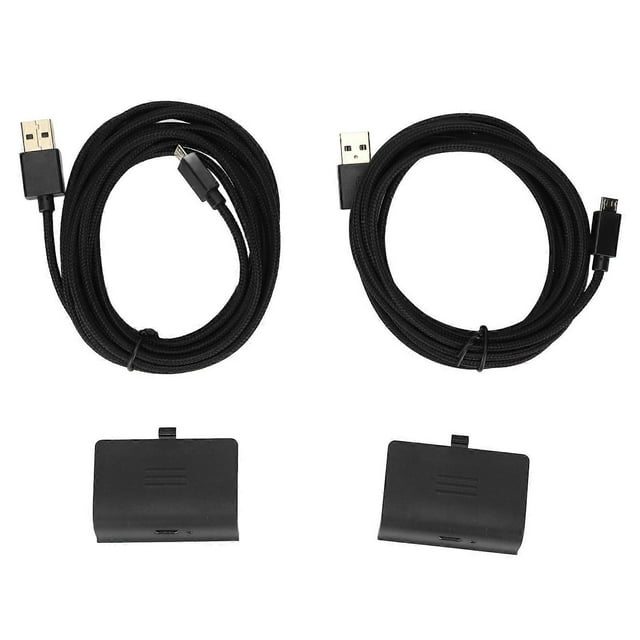 Lot de 2 batteries rechargeables pour manette Xbox One, kit de jeu et de charge compatible avec câble de chargement USB