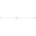 thumbnail image 2 of 14K White Pink Tourmaline Sideways Cross Bracelet in 14k White Gold, 2 of 6