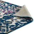 thumbnail image 4 of Modway Reflect 63x90.5" Primrose Ornate Floral Lattice Rug in Ivory/Dark Blue, 4 of 7