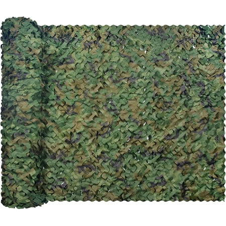 Camo Netting Camouflage Net For Military Theme Decorations And Hunting Blind 3-D Leaf-Like Foliage Sunshade Mesh With Durable Material Lightweight And Free Cutting For Wide