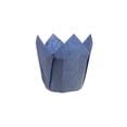 thumbnail image 4 of Panificio 4 oz Blue Paper Tulip Baking Cup - Greaseproof - 3 1/2" x 3 1/2" x 3 1/2" - 200 count box, 4 of 10