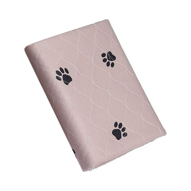 Greeniant Almohadilla para mascotas lavable ultraabsorbente de tela para perros y gatos estilo marrón rosa 50*70cm Type2 NO2