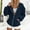 Navy, variant on 2026 Autumn Hoodie Green Hoodie Long Sleeves Zipper Halloween Hoodies for Women Solid Color Comfy Cardigan Workout Hoodie(3XL)