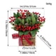 thumbnail image 3 of Guirnaldas navideñas, cesta de flores de frutos rojos de simulación navideña para colgar en la pared, cesta de enredaderas de flores de simulación para el hogar, decoración navideña para colgar en la, 3 of 9
