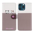thumbnail image 5 of Allytech Wallet Case for iPhone 11 Pro with Cute Cartoon Pattern, 3 Card Slots + 1 Cash Slot + Wrist Strap, Premium PU Leather Stand Magnetic Clasp Shockproof Protective Case, Gray, 5 of 8