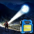 thumbnail image 2 of MERILER Solar Bright Light Work Portable Flashlight - Super Bright Rechargeable Searchlight for Camping, Life-grade Waterproof, 3 Lighting Modes, USB Charging (Pack of 1), 2 of 7