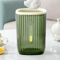 thumbnail image 7 of Small Trash Can with Lid, Mini Trash Can for Bathroom, Office and Bedroom, Small Bathroom Garbage Can with Swing Top, Compact Waste Basket for Desk, Dorm & Home, Green - Xuniizn, 7 of 7