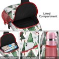 thumbnail image 4 of Sling Backpack,White Christmas Tree Pattern Sling Bag with Water Bottle Holder,Waterproof Sling Bag for Men/Women with Headphone Jack for Hiking,Travel, 4 of 6