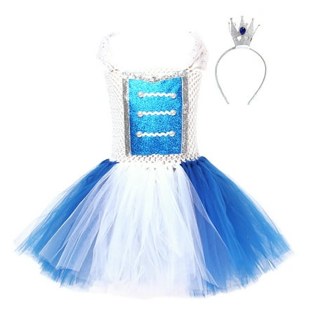 

Girls Circus Shows Outfit Fancy Mesh Tutu Dress with Circus Headband Nutcracker Christmas Party Cosplay Costume