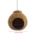 thumbnail image 3 of Fiudx Comedero de Madera para Pájaros, Materiales Naturales y Sostenibles, Caseta para Colibríes Tejida a Mano, Decoración para Jardín o Patio, Accesorio Colgante para Exteriores, Pájaros Pequeños y, 3 of 6
