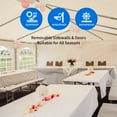 thumbnail image 4 of Dextrus 32’ x 20’ White Heavy Duty Outdoor Canopy, Waterproof Durable, 4 of 5
