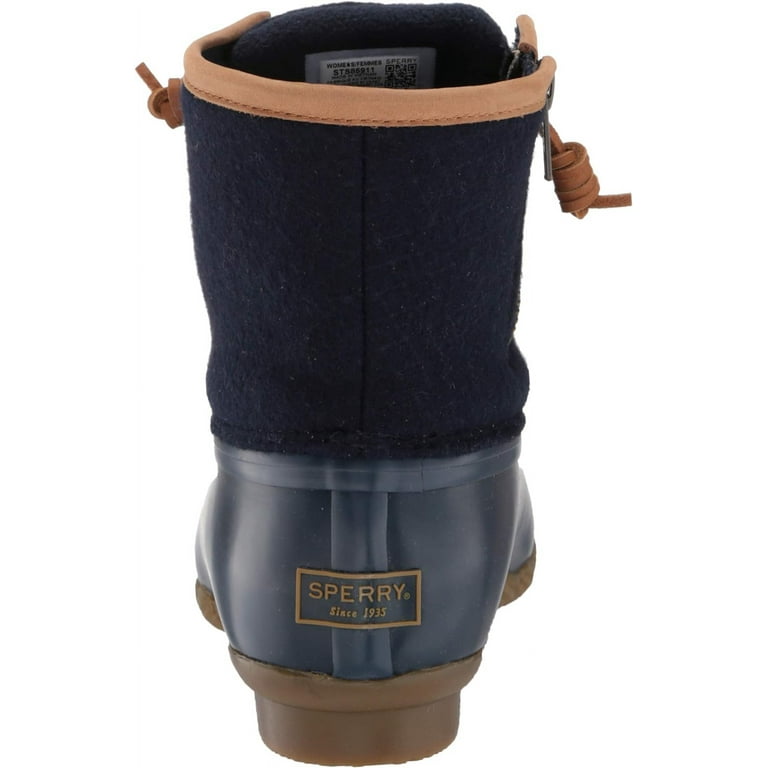 Sperry saltwater emboss store wool duck rain boots
